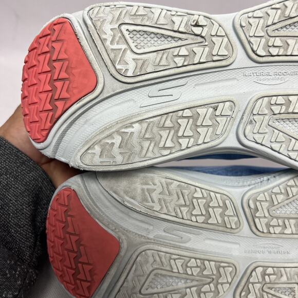 Skechers Max Cushioning Endevour Womens Size 11 Blue Running Shoes Sneakers - Picture 10 of 12